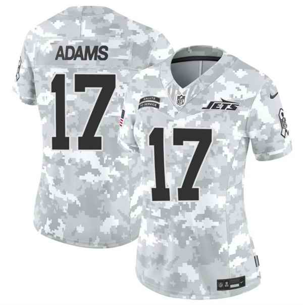 Women's New York Jets #17 Davante Adams 2024 F.U.S.E Arctic Camo Salute to Service Limited Stitched Jersey(Run Small)